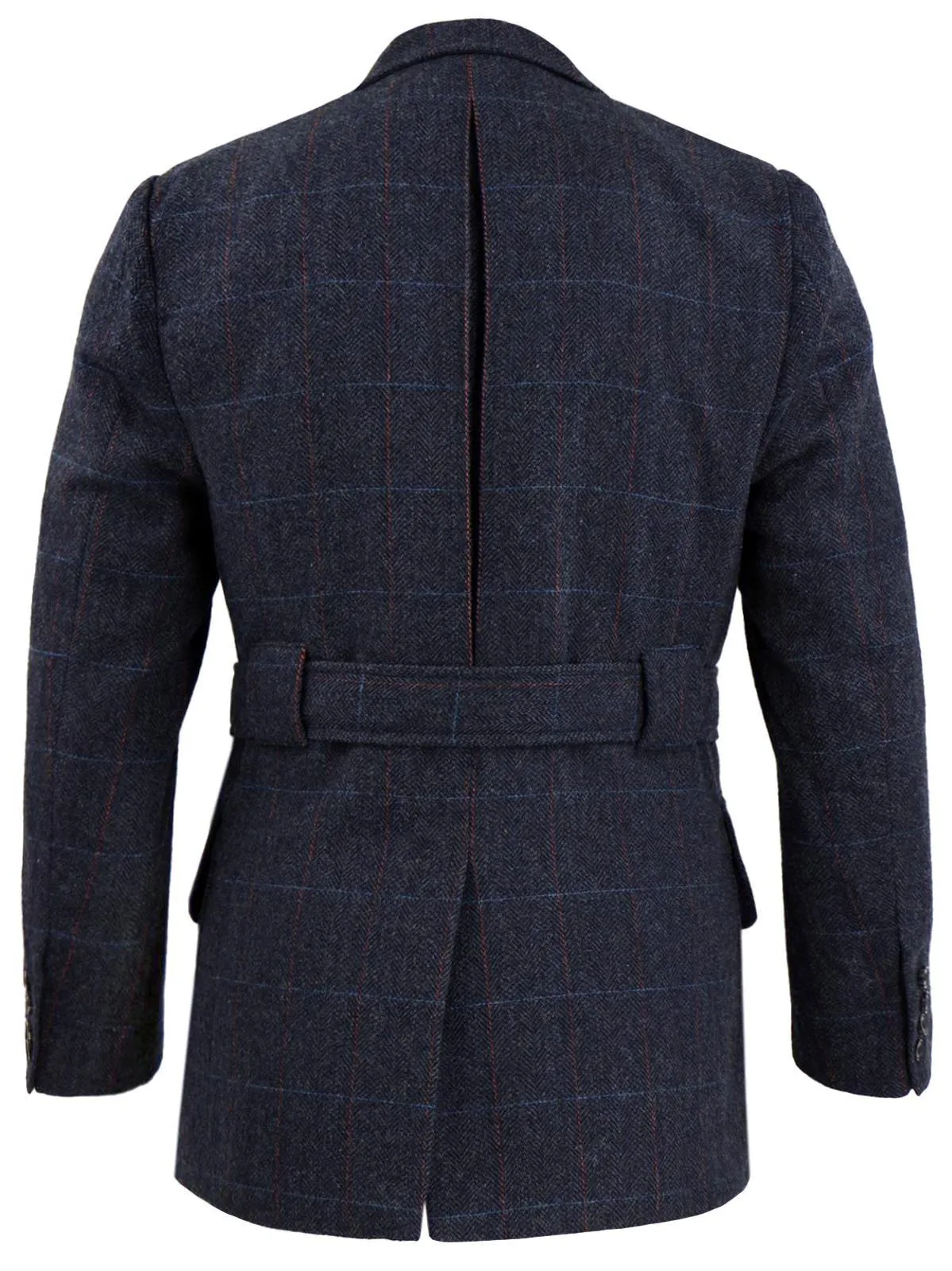 1940s Vintage Norfolk Wool Jacket in Navy Blue