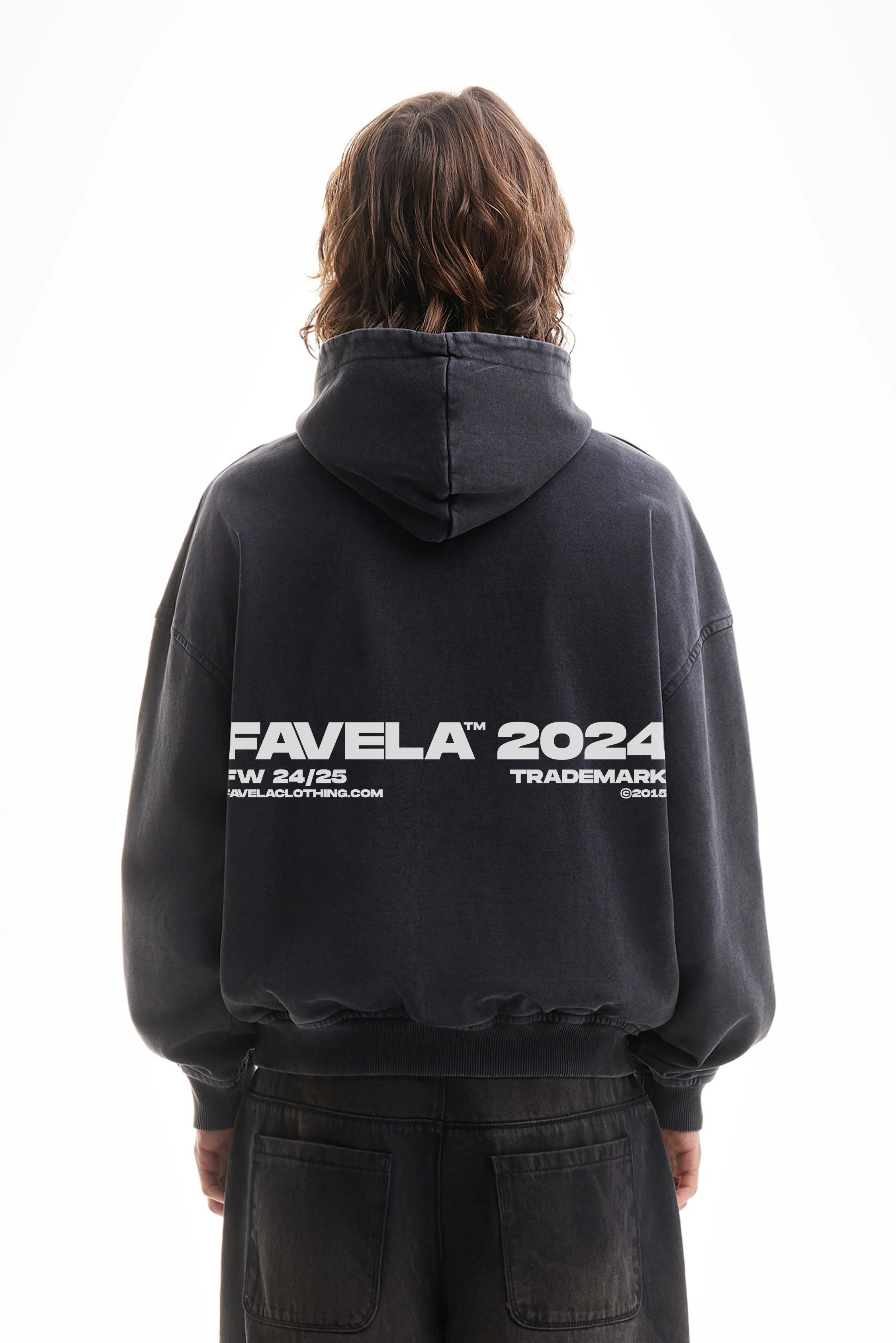 2024 BLACK WASHED HOODIE