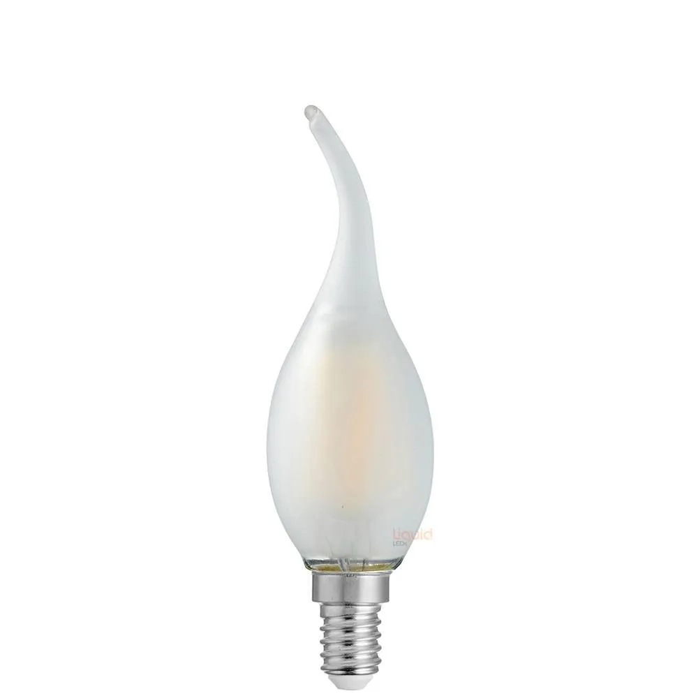 4W Flame Tip Candle LED Bulb E14 Frost in Natural White