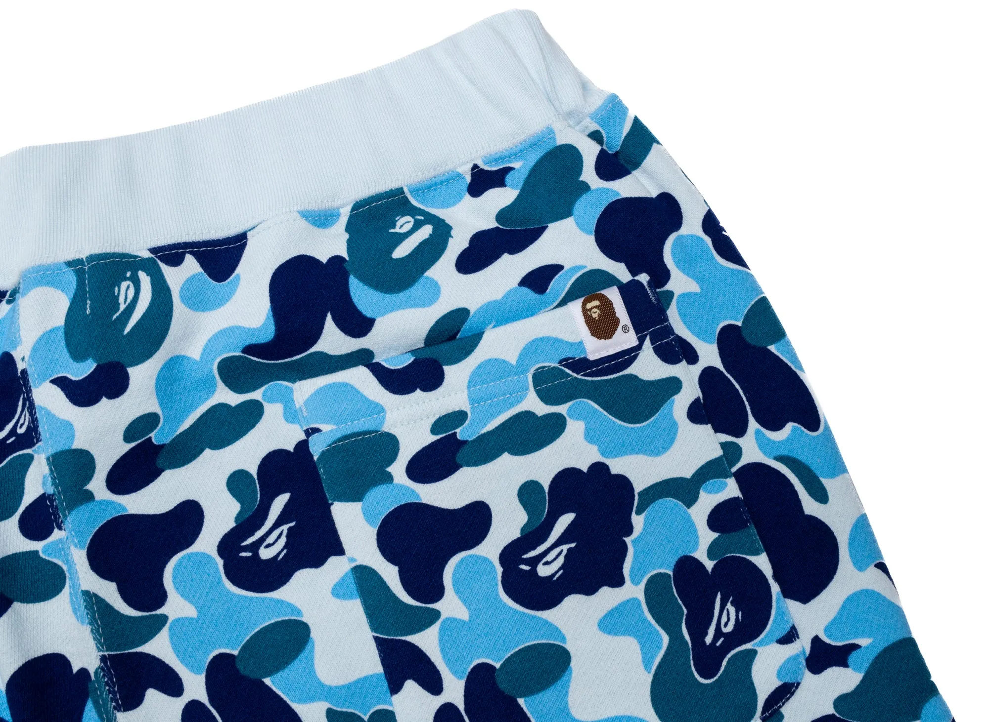 A Bathing Ape ABC Camo Crystal Stone Sweatpants in Blue