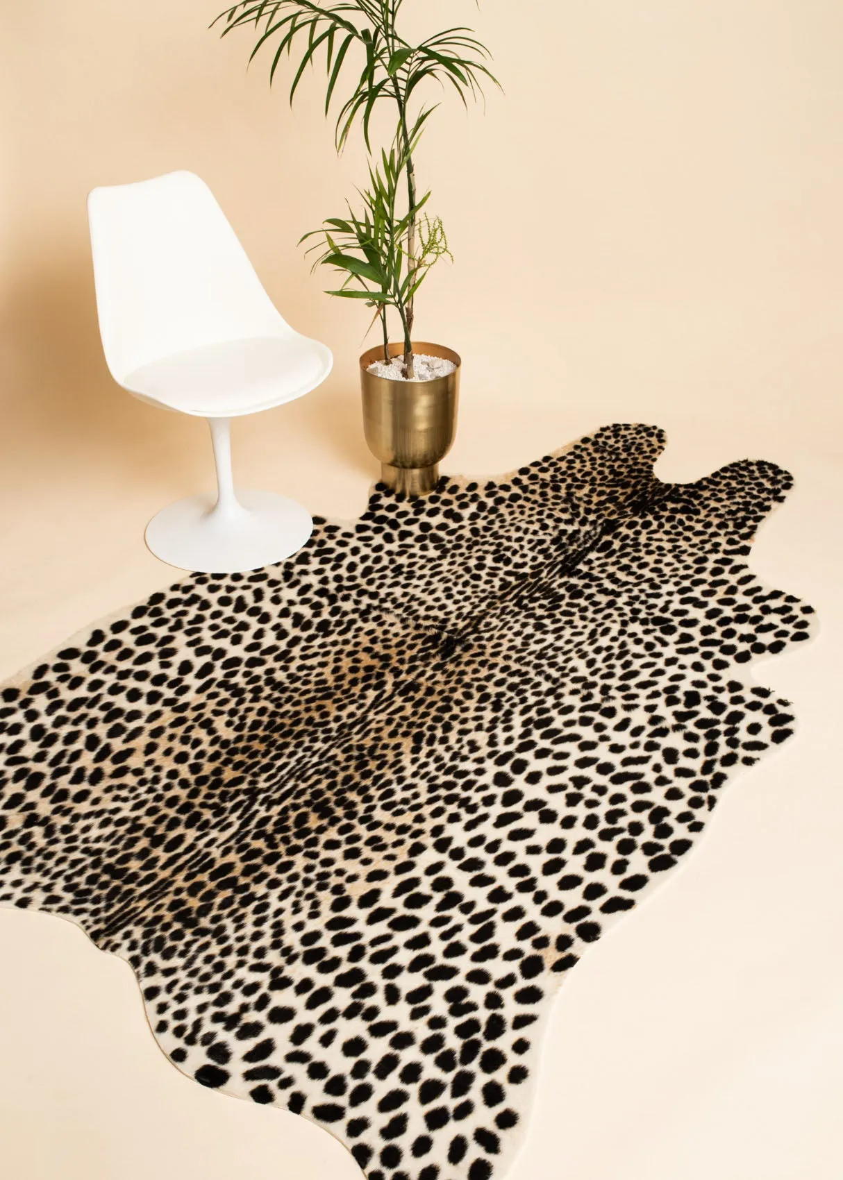 Acadia Cheetah Faux Fur Hide Rug