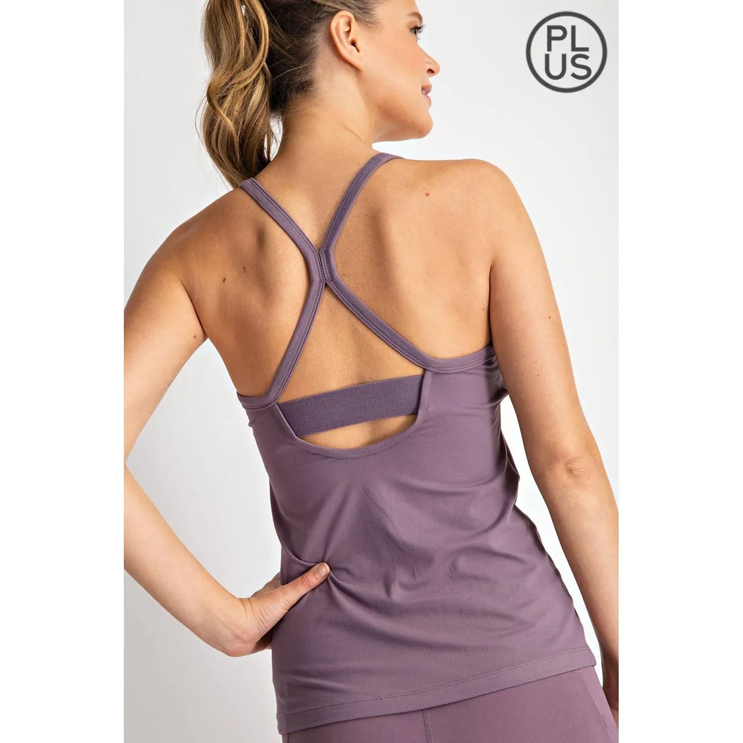 Active Yoga Padded Tank Top in Curvy