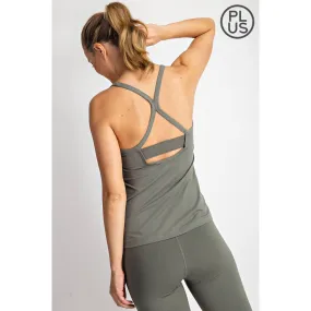 Active Yoga Padded Tank Top in Curvy