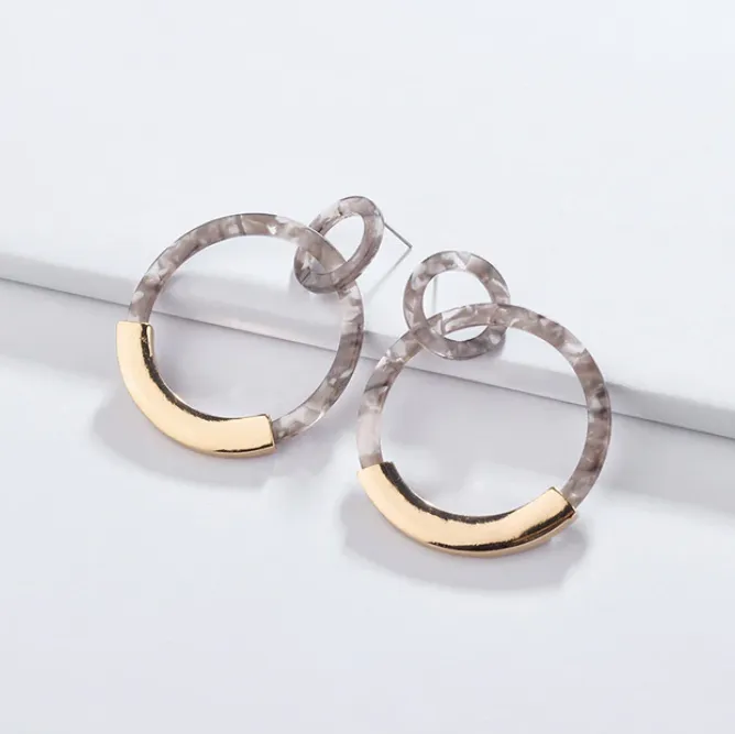 Addy Resin Hoop Earrings