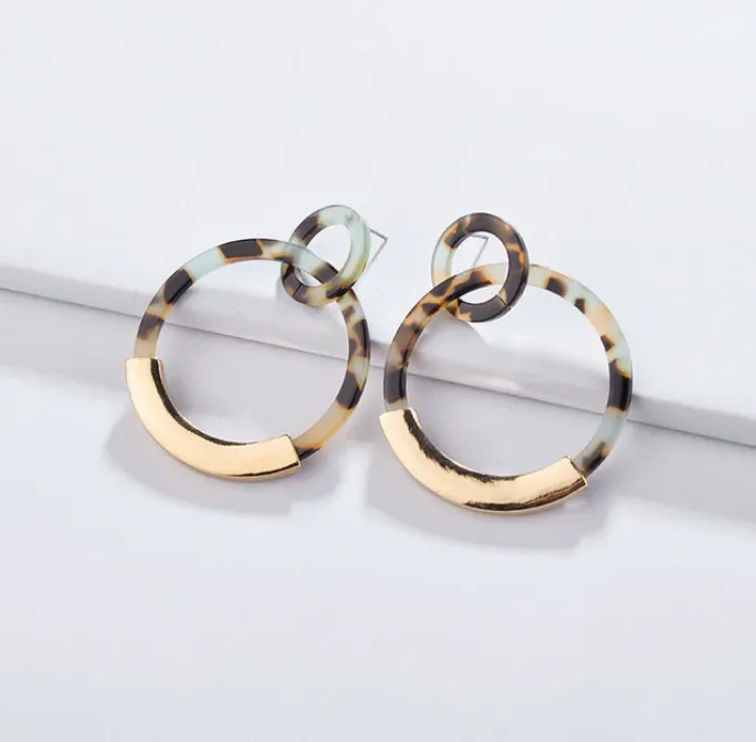 Addy Resin Hoop Earrings