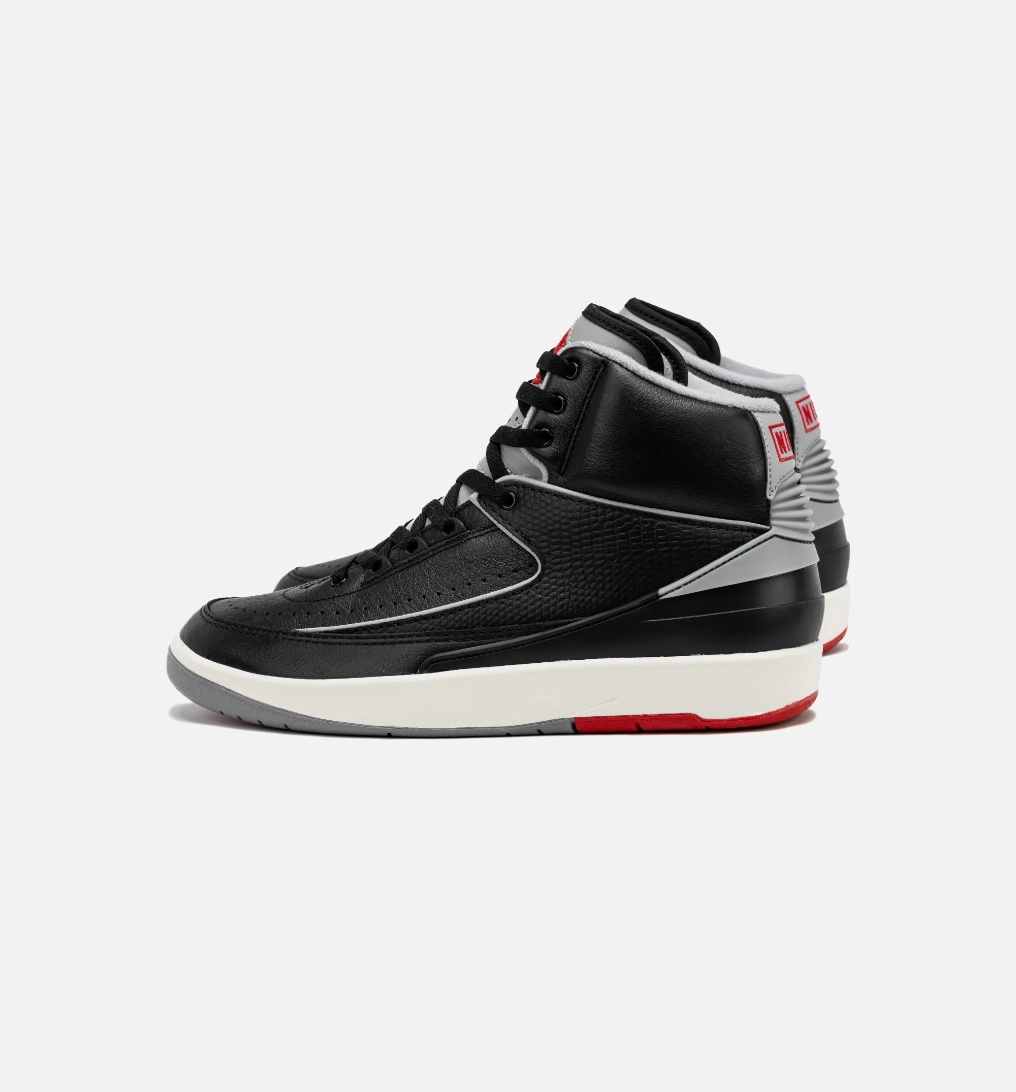 Air Jordan 2 Retro Black Cement Mens Lifestyle Shoe - Black/Cement Grey Free Shipping