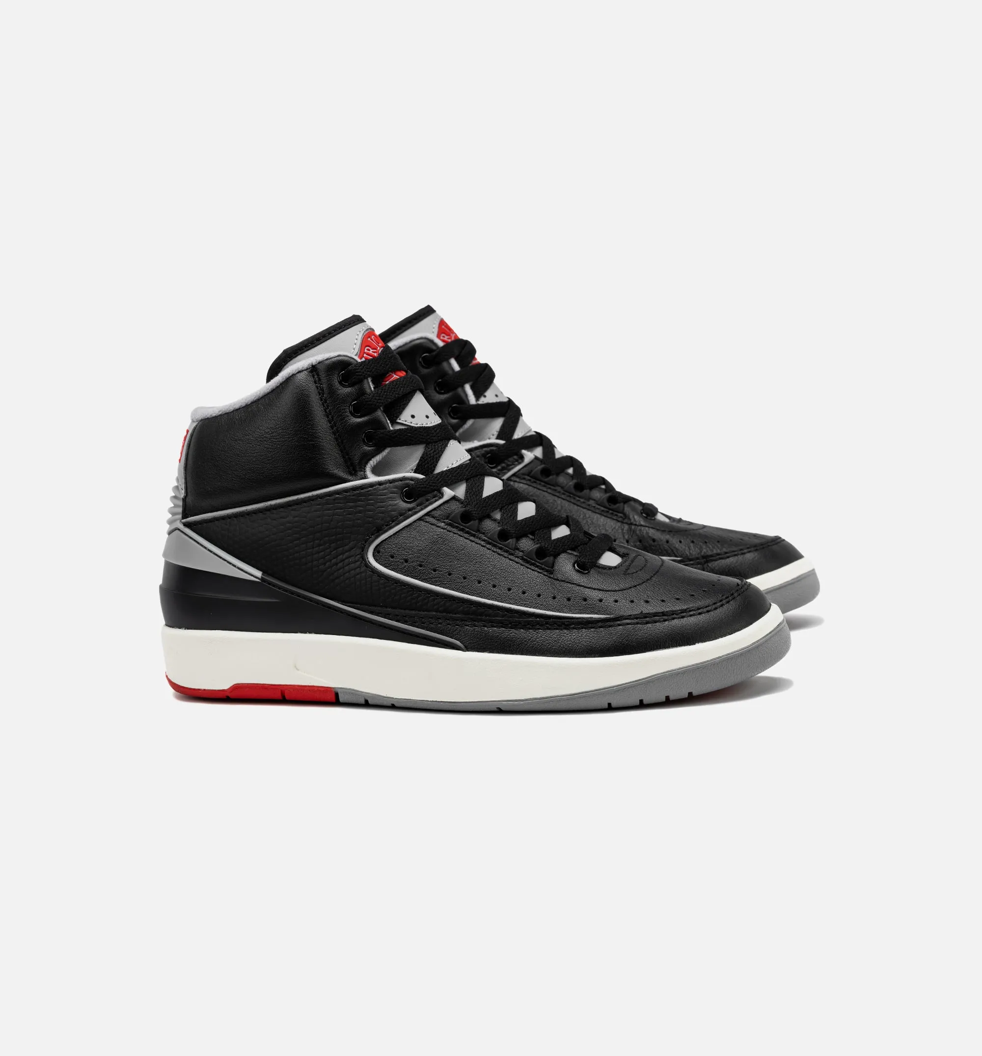 Air Jordan 2 Retro Black Cement Mens Lifestyle Shoe - Black/Cement Grey Free Shipping