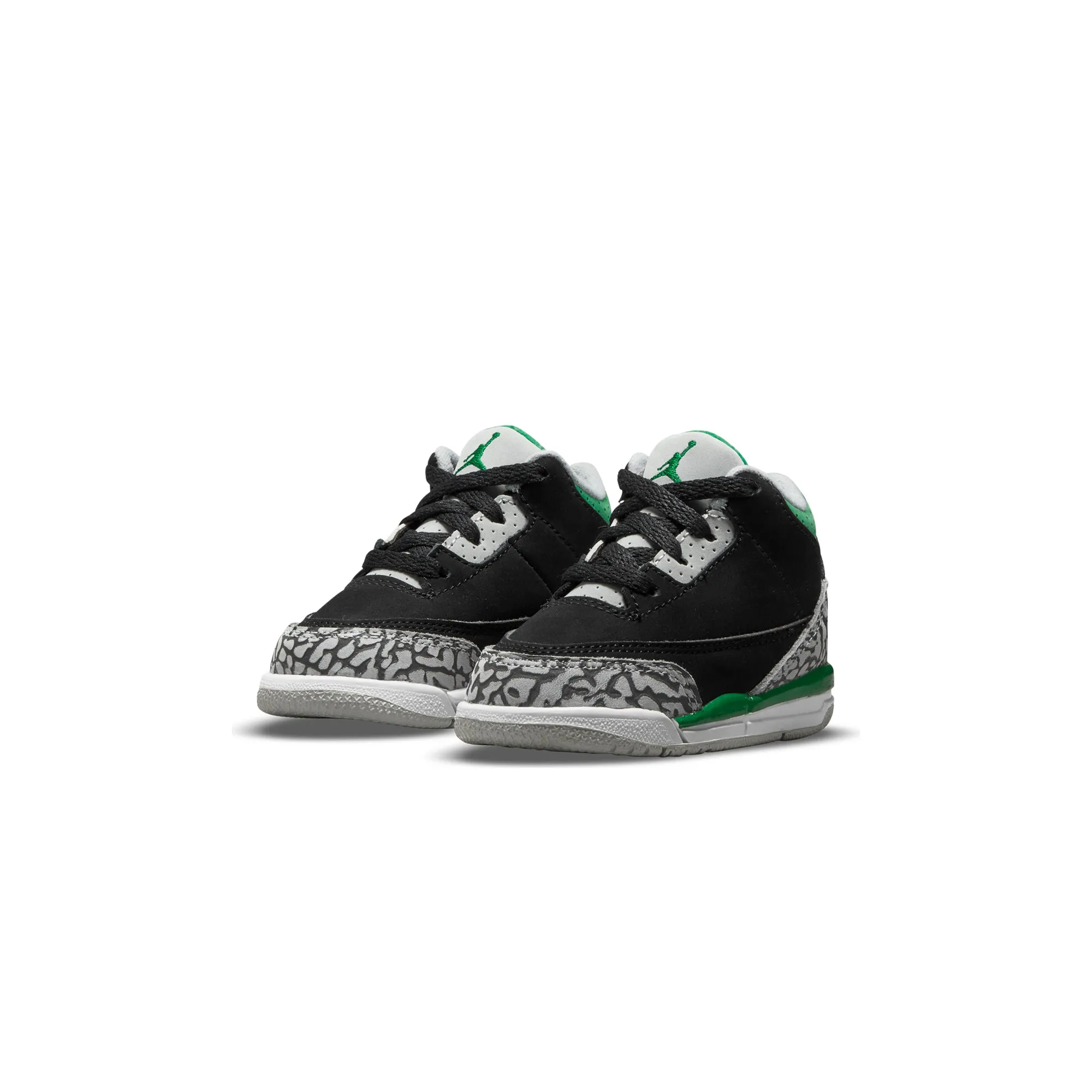 Air Jordan Infants Retro 3 TD Shoes 'Black/Pine Green'