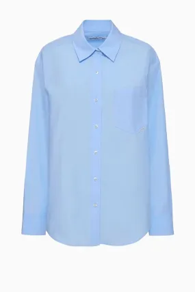 Alexanderwang.t Oversized Boyfriend Shirt - Chambray Blue