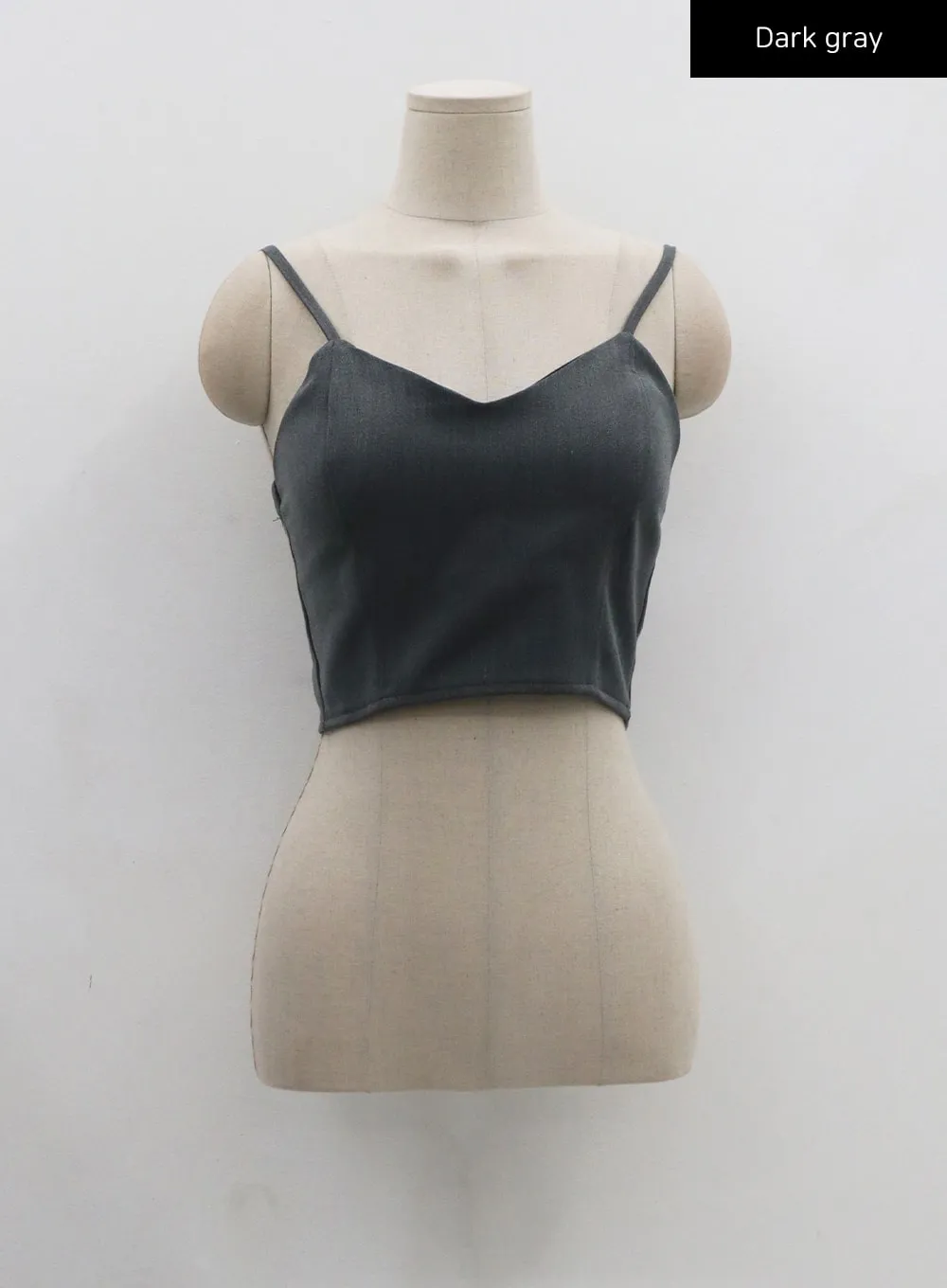 Back Zipper Crop Tank Top CO12