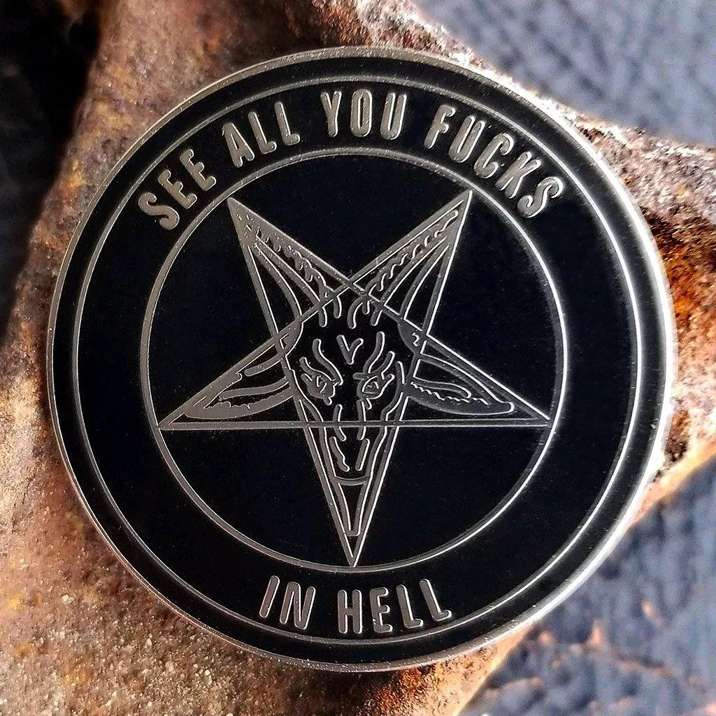 Baphomet Satanic Lapel Pin