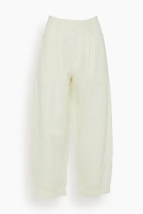 Bari Crop Trouser in Cream