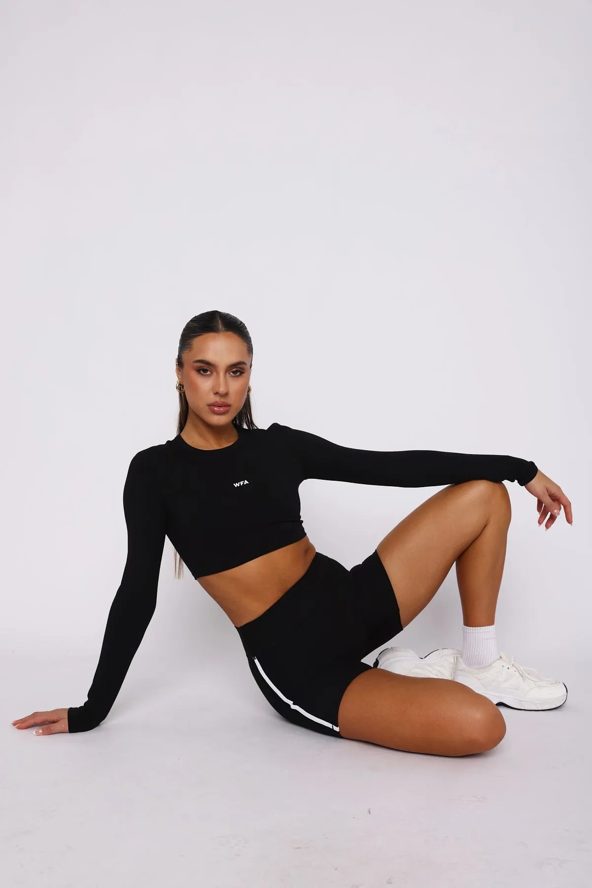 Bootcamp Long Sleeve Crop Black