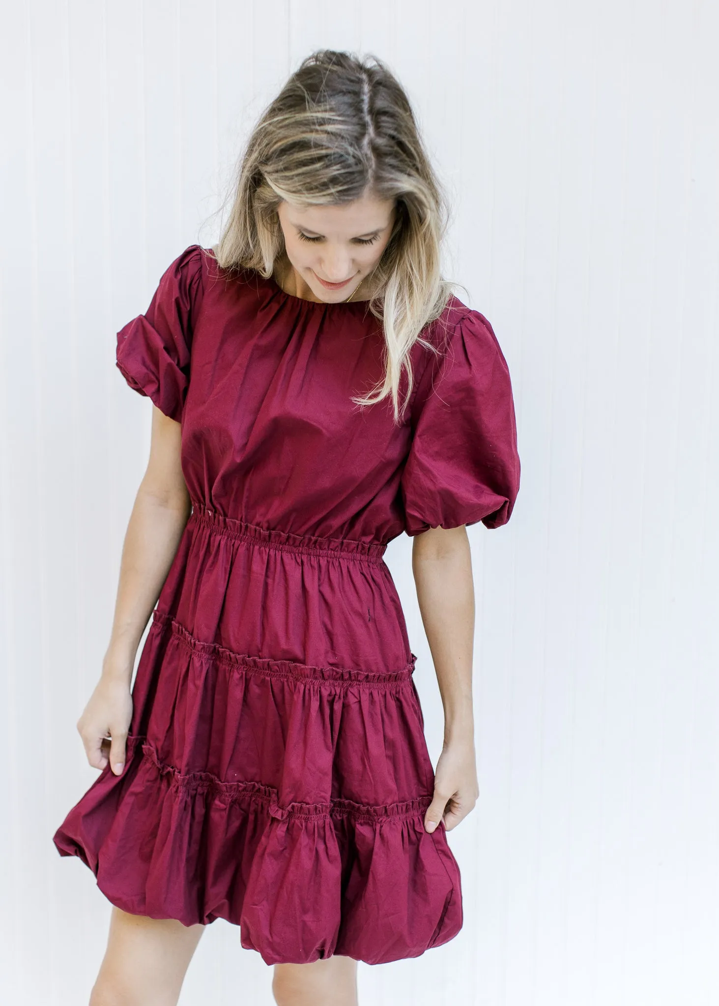 Burgundy Belle Dress