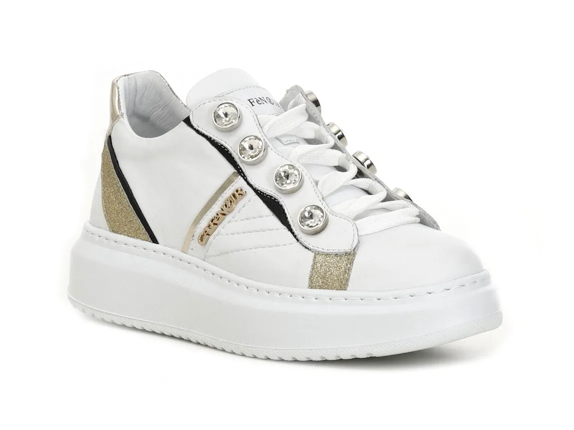 CafèNoir donna sneakers stringate tomaia pelle