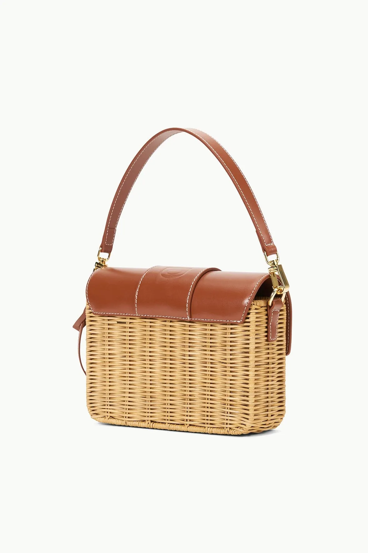 CHARLI WICKER CROSSBODY BAG | NATURAL