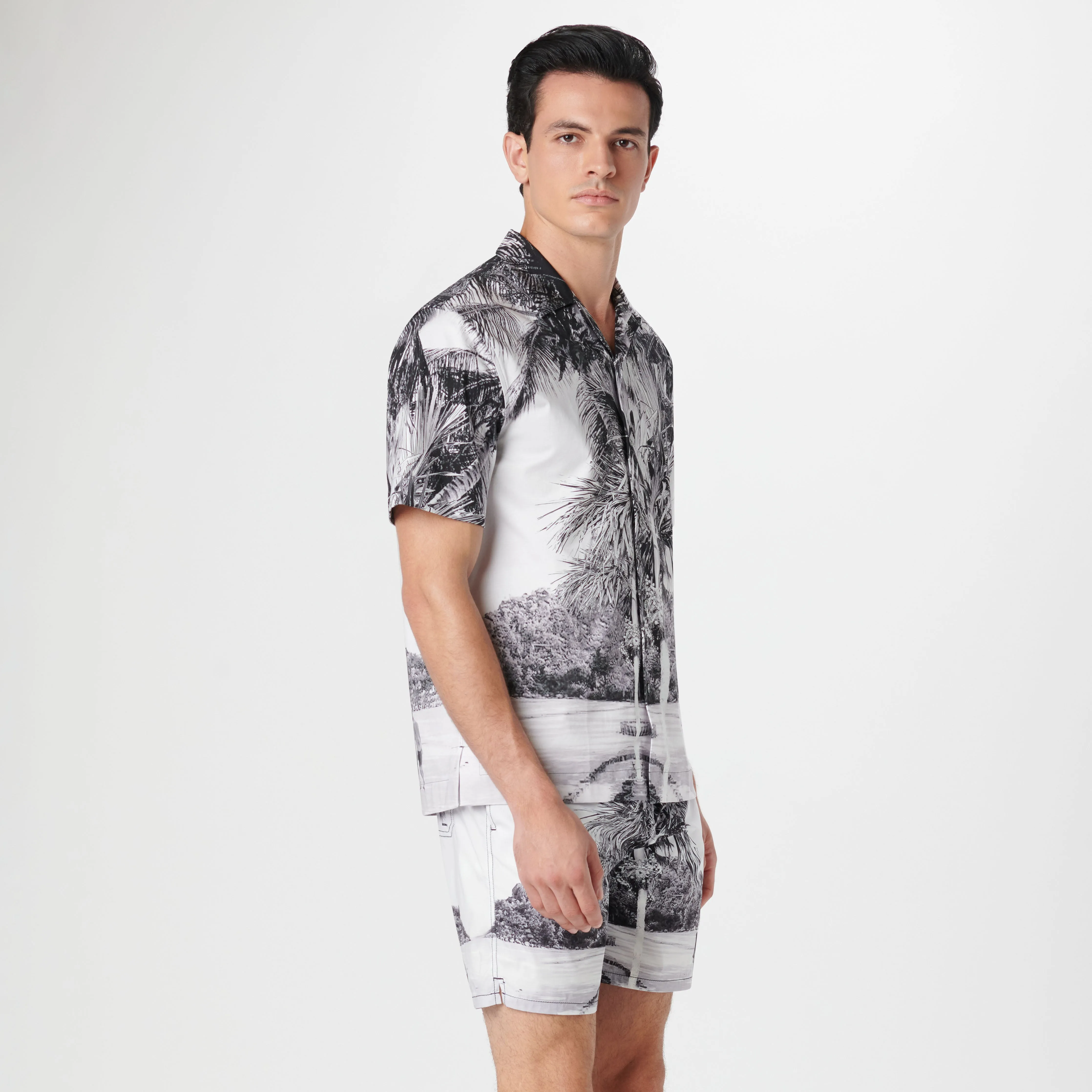 Cosmo Tropical Photoprint Swim Trunks