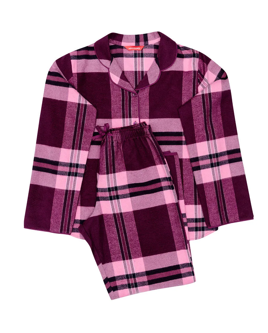 Eve Girls Magenta Pink Check Pyjama Set