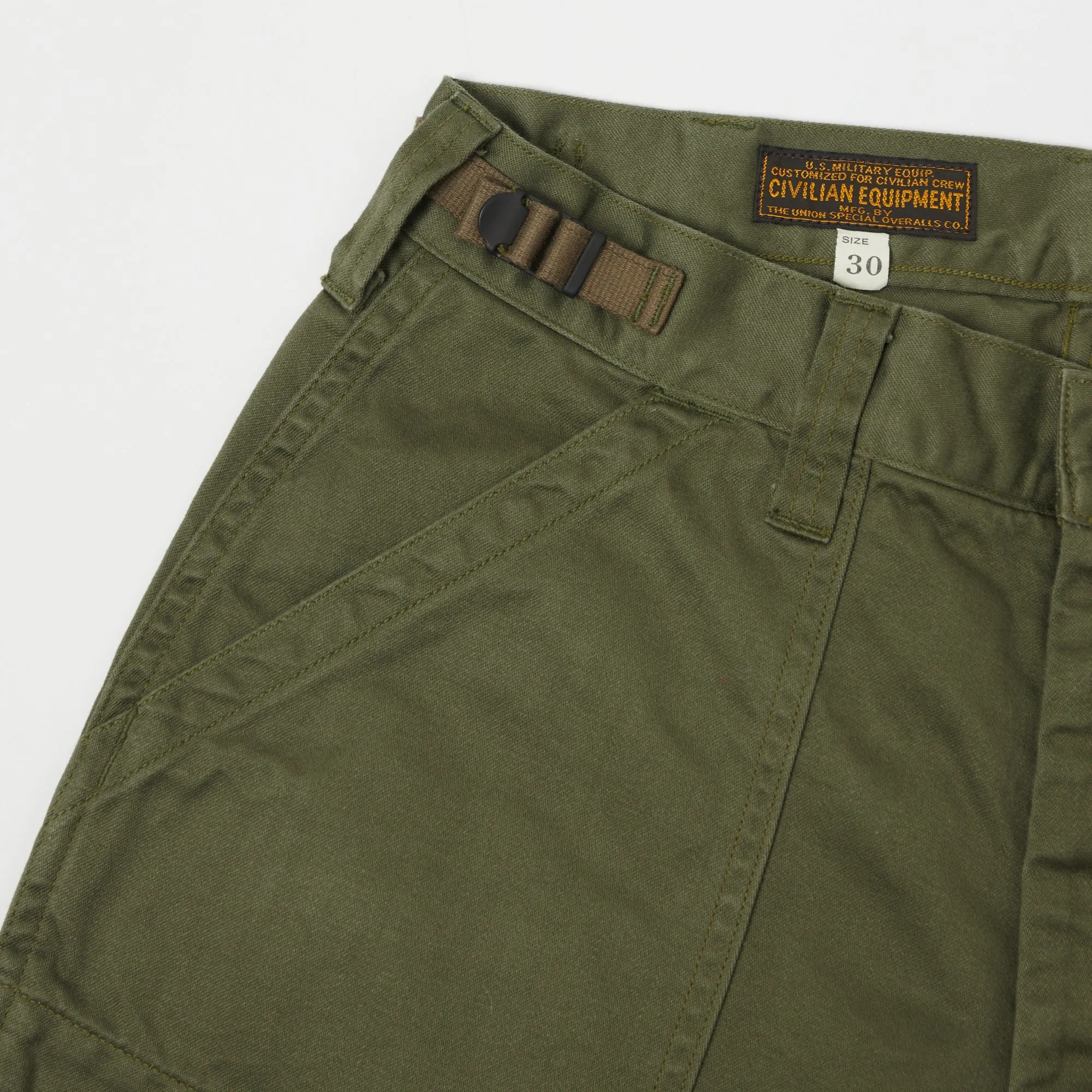 Freewheelers 1922020 'Sidewinder' Military Short - Olive