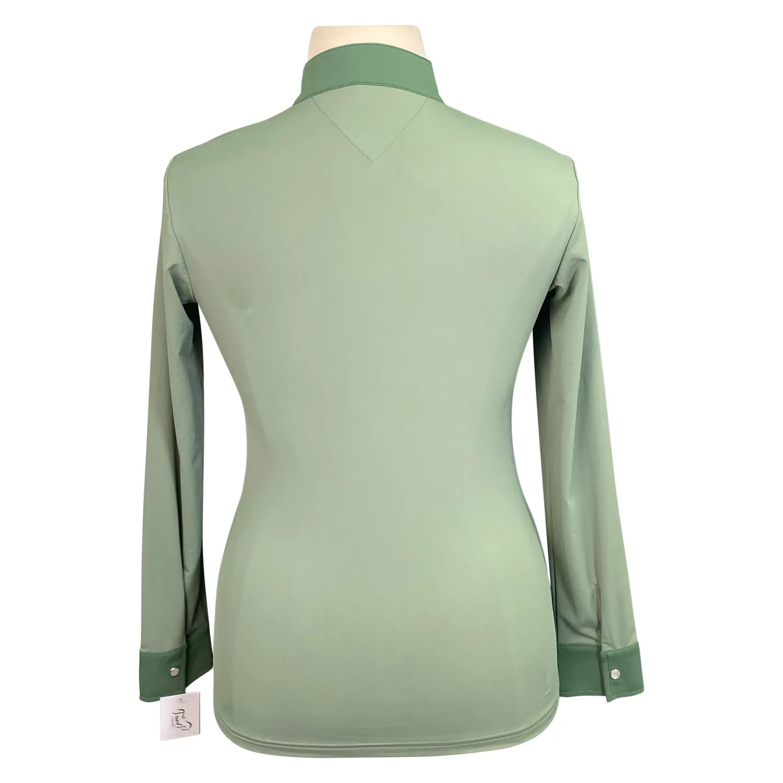 Halter Ego 'Roxana' Riding Shirt  in Sage/Hunter - Women's XL