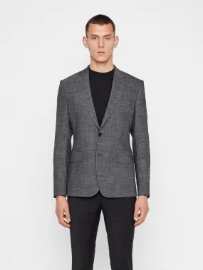 J.Lindeberg Mens Donnie Texture 2-Tone Blazer - BLACK