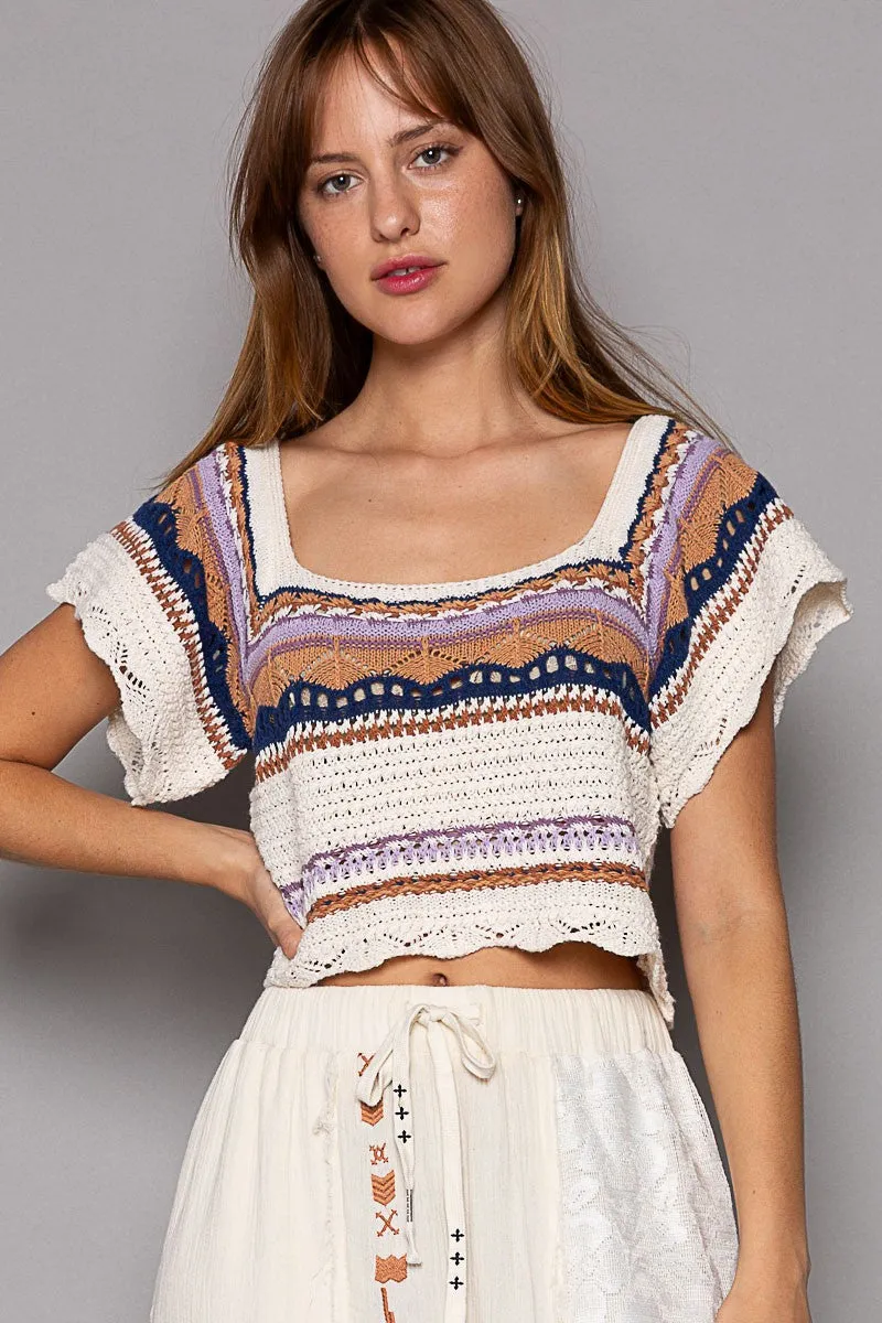 Jr Crop Top - Jr Crochet Top