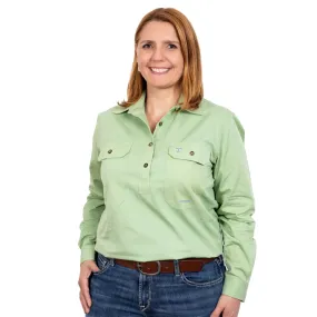 Just Country Jahna Ladies Work Shirt - Sage