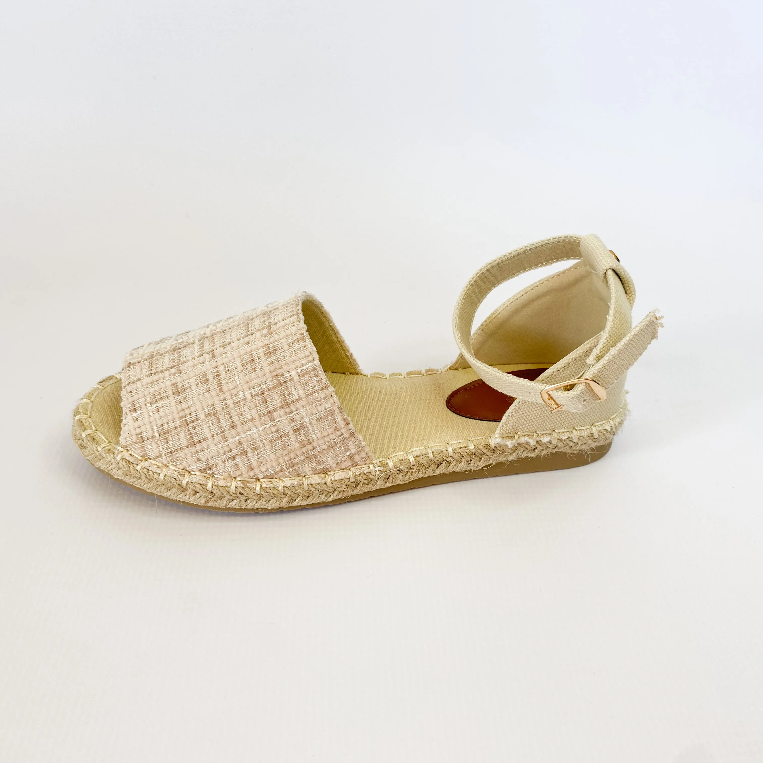 KG open toe cream espadrille