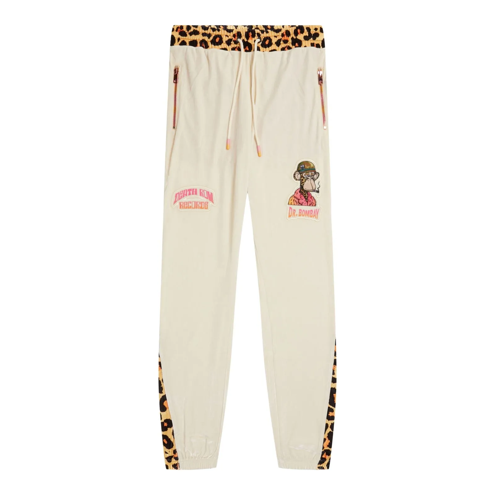 Kids Dr. Bombay Leopard Velour Joggers