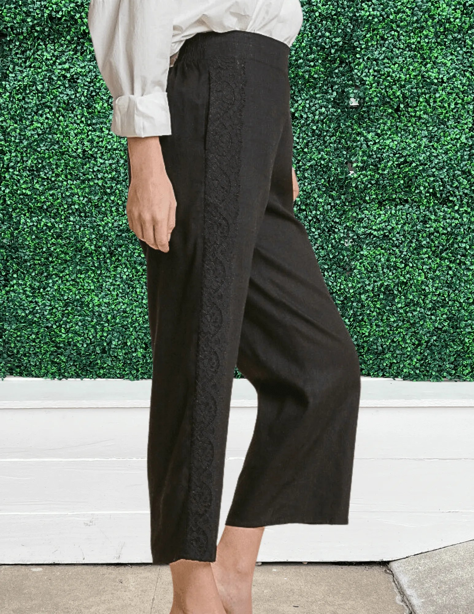 Lace & Linen Pant