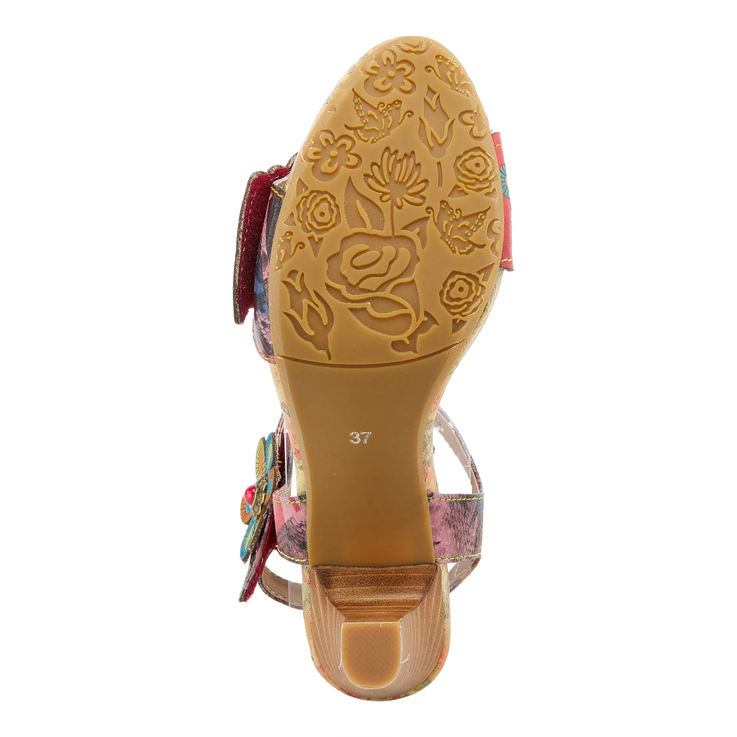 L'ARTISTE GARDENA QUARTER STRAP SANDALS