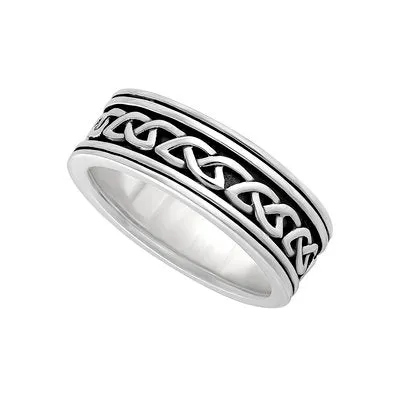 Mens Celtic Knot Band (10K and Sterling Silver)