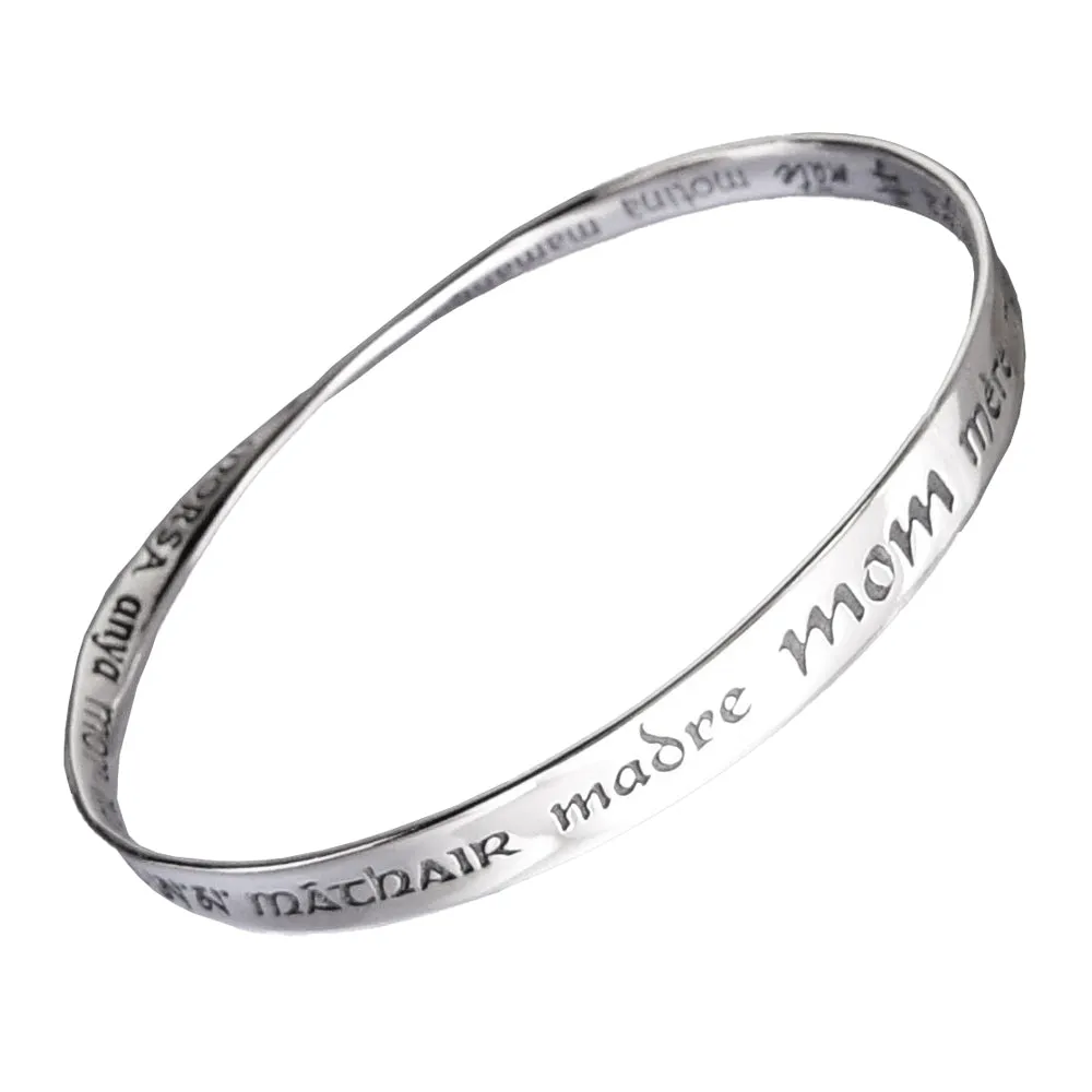 Mom In 32 Languages Mobius Bracelet