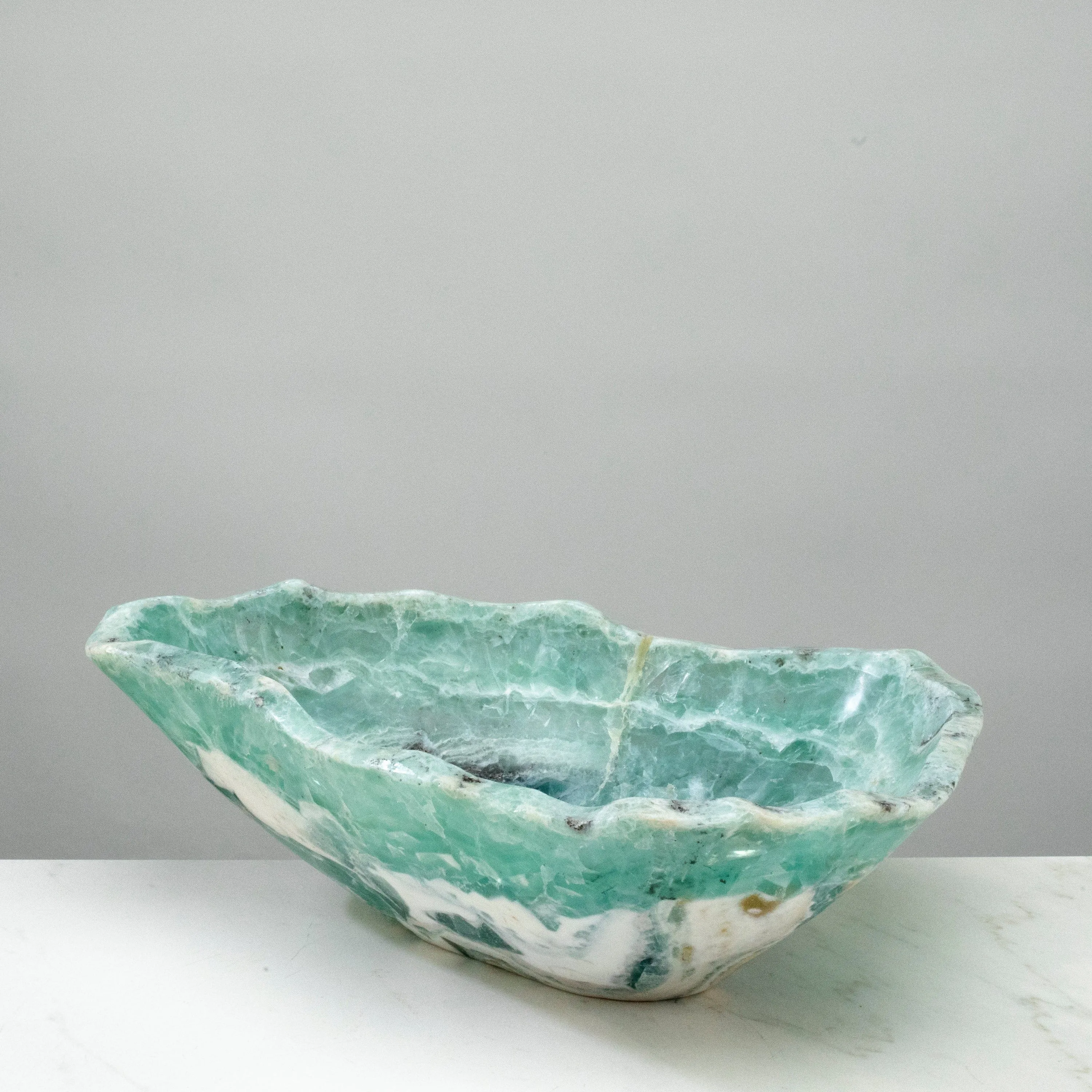 Natural Blue / Green Fluorite Bowl 15