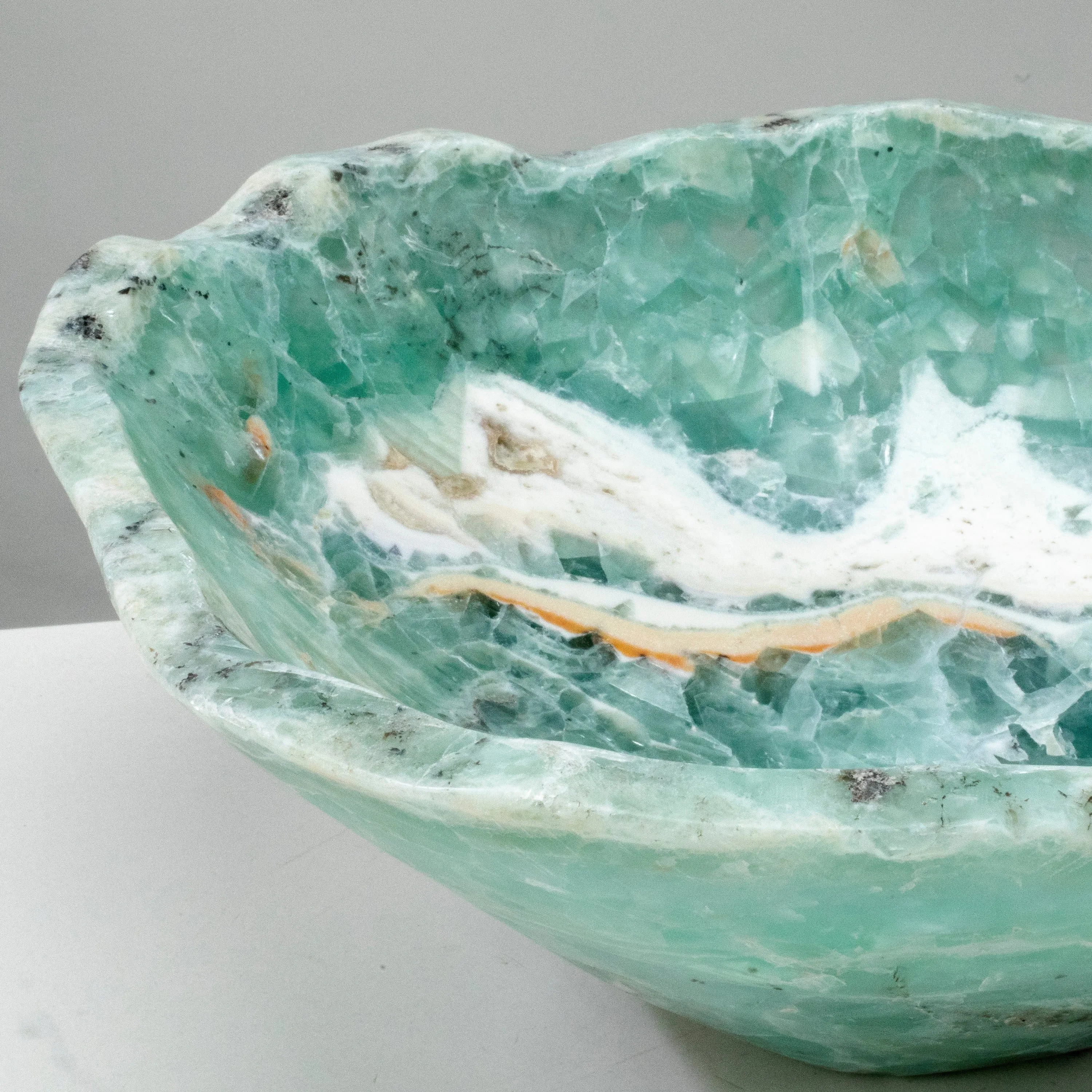 Natural Blue / Green Fluorite Bowl 15