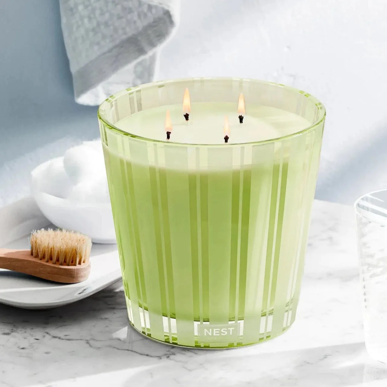 Nest Wellness Lime Zest & Matcha Luxury 4 Wick Candle