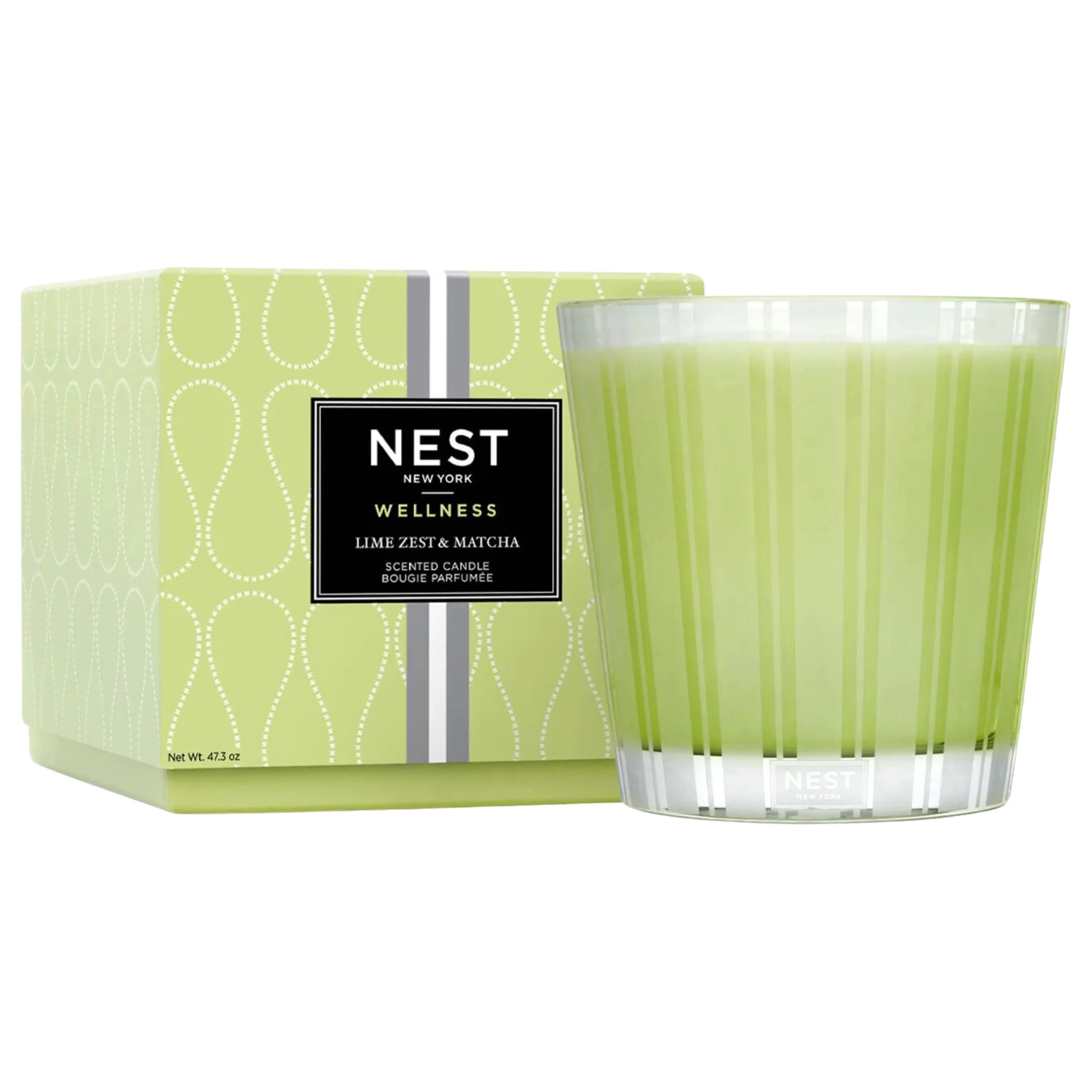 Nest Wellness Lime Zest & Matcha Luxury 4 Wick Candle