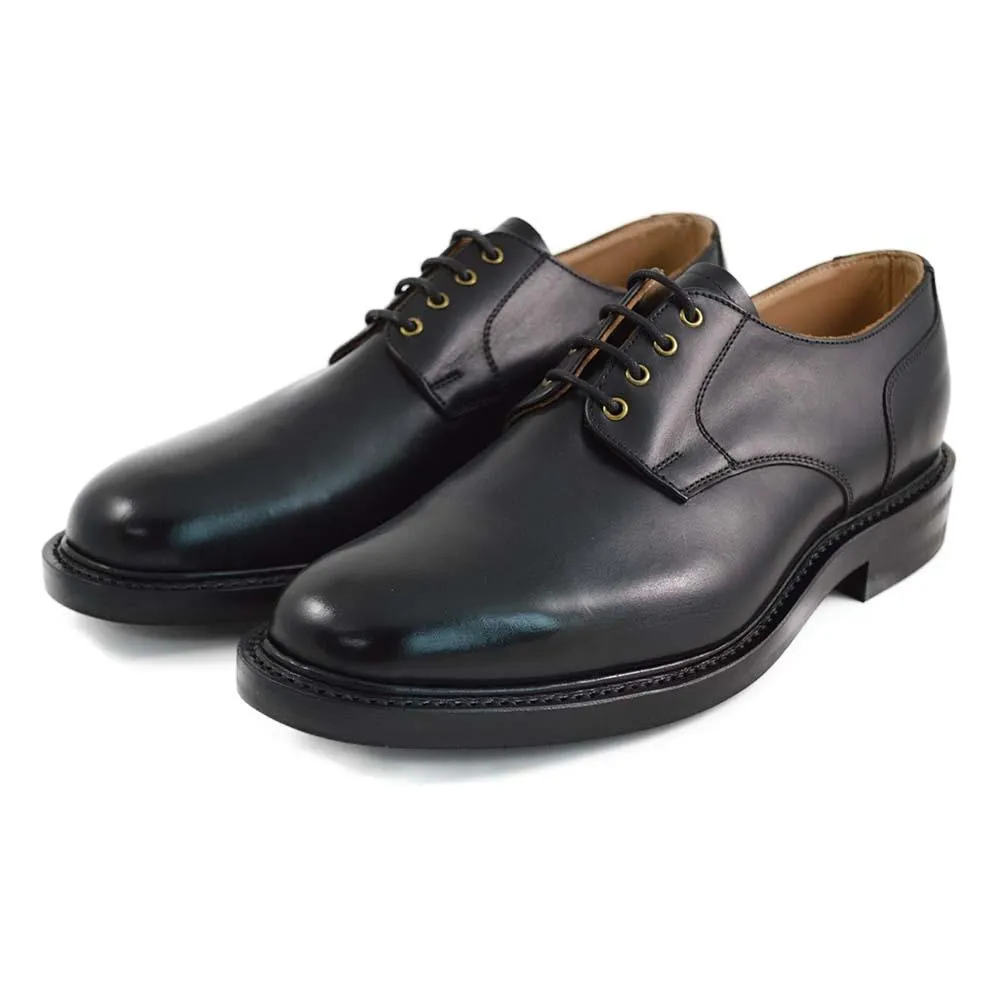 NPS BLAIR Plain Derby Shoes - Black with itshide Sole