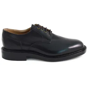 NPS BLAIR Plain Derby Shoes - Black with itshide Sole