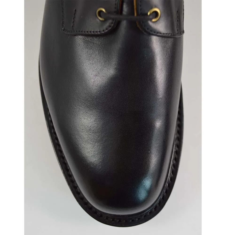 NPS BLAIR Plain Derby Shoes - Black with itshide Sole