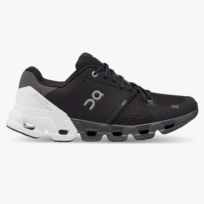 'On Running' Men's Cloudflyer 4 - Black / White (Wide)