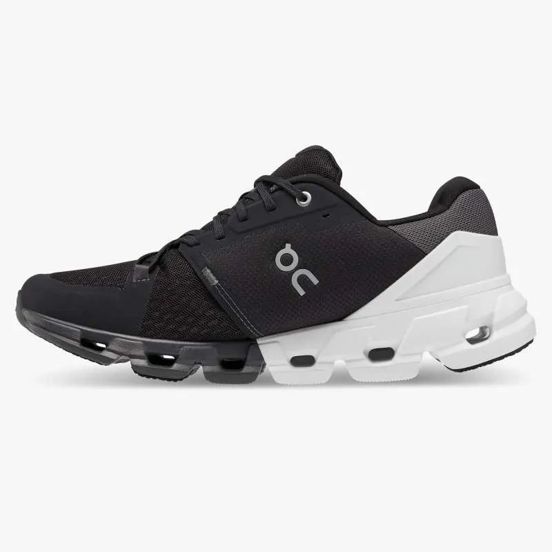 'On Running' Men's Cloudflyer 4 - Black / White (Wide)