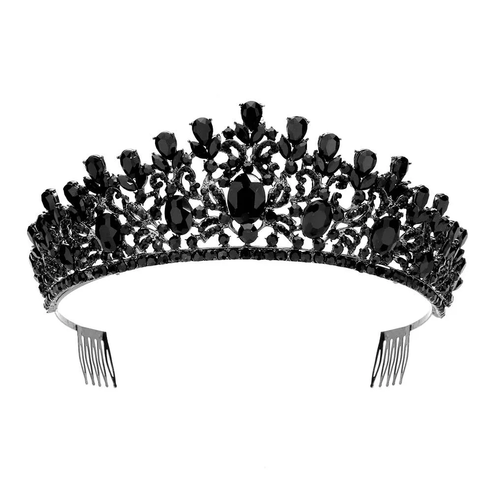 Oval Stone Pointed Princess Tiara