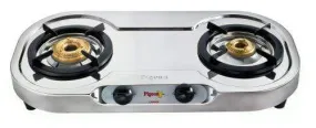 Pigeon Elegance Cook Top 2110 DT DX LPG Stove, 2 Burner