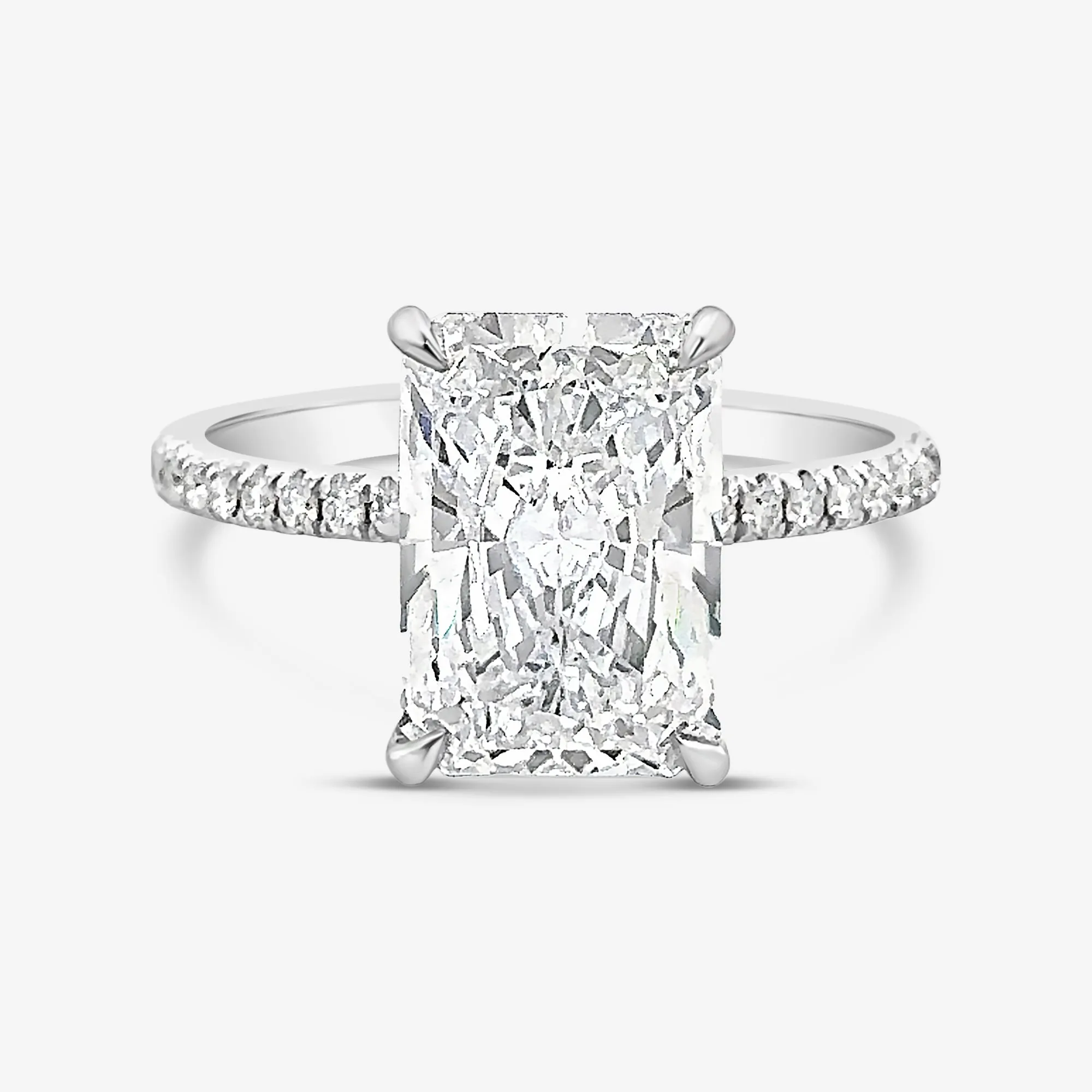 Preset 3.46CT Lab Grown Radiant Diamond Engagement Ring