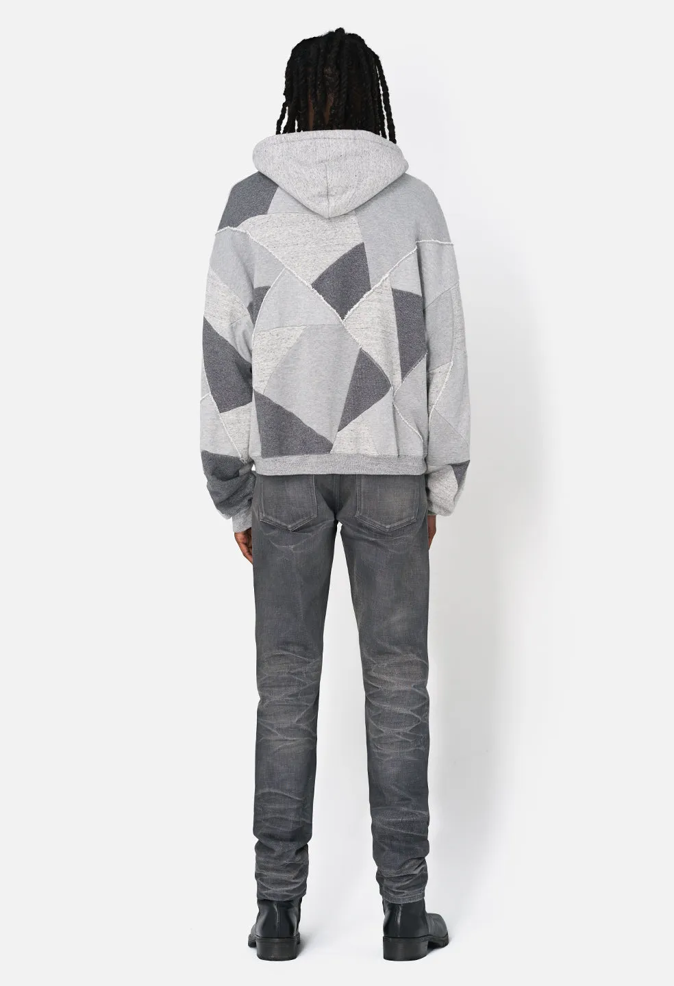 Quilted Full-Zip / Heather Grey