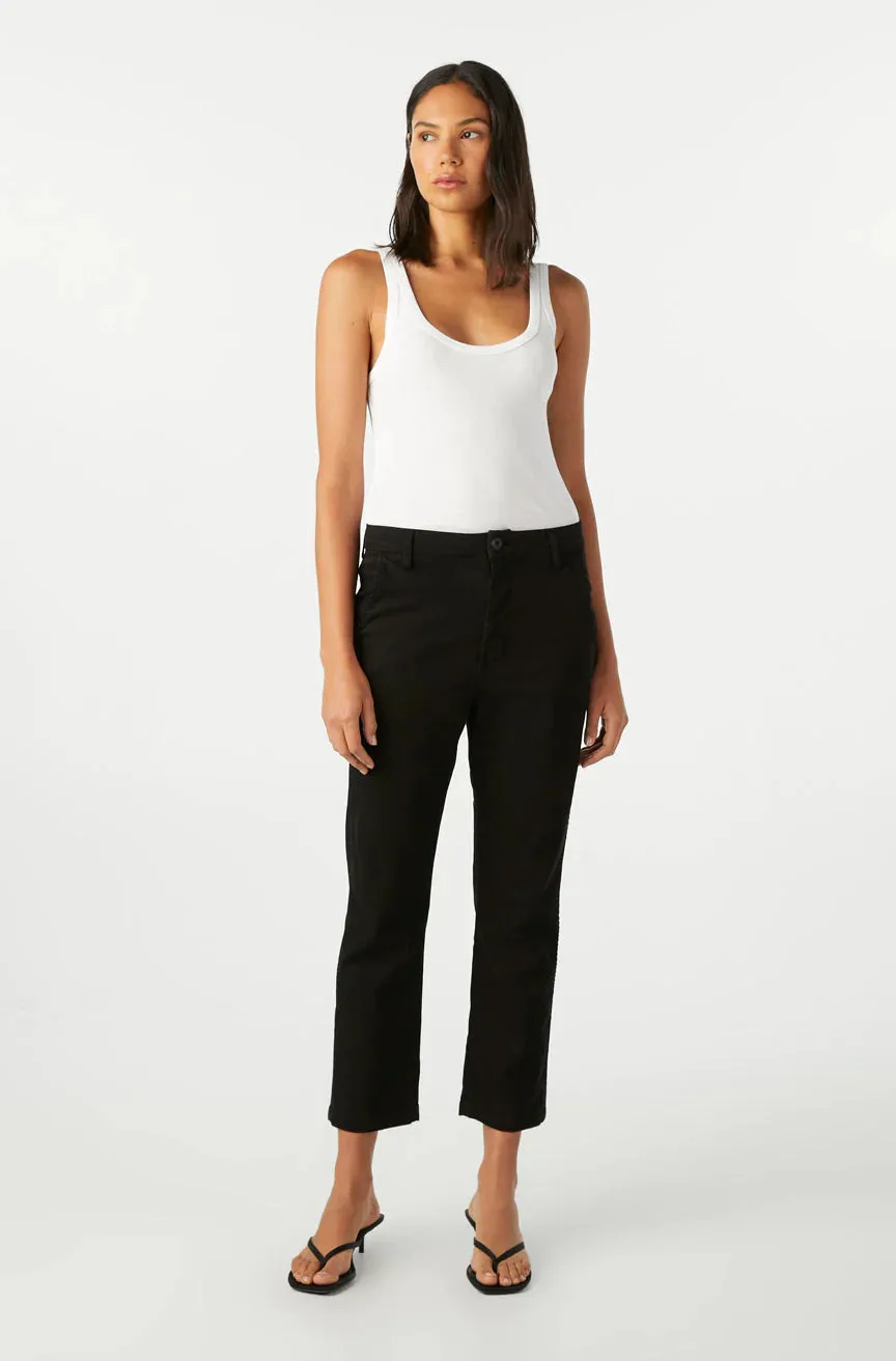 Relaxed Crop Straight Easy Trouser