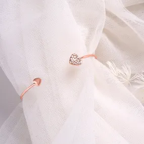 Rose Gold Heart Bracelet