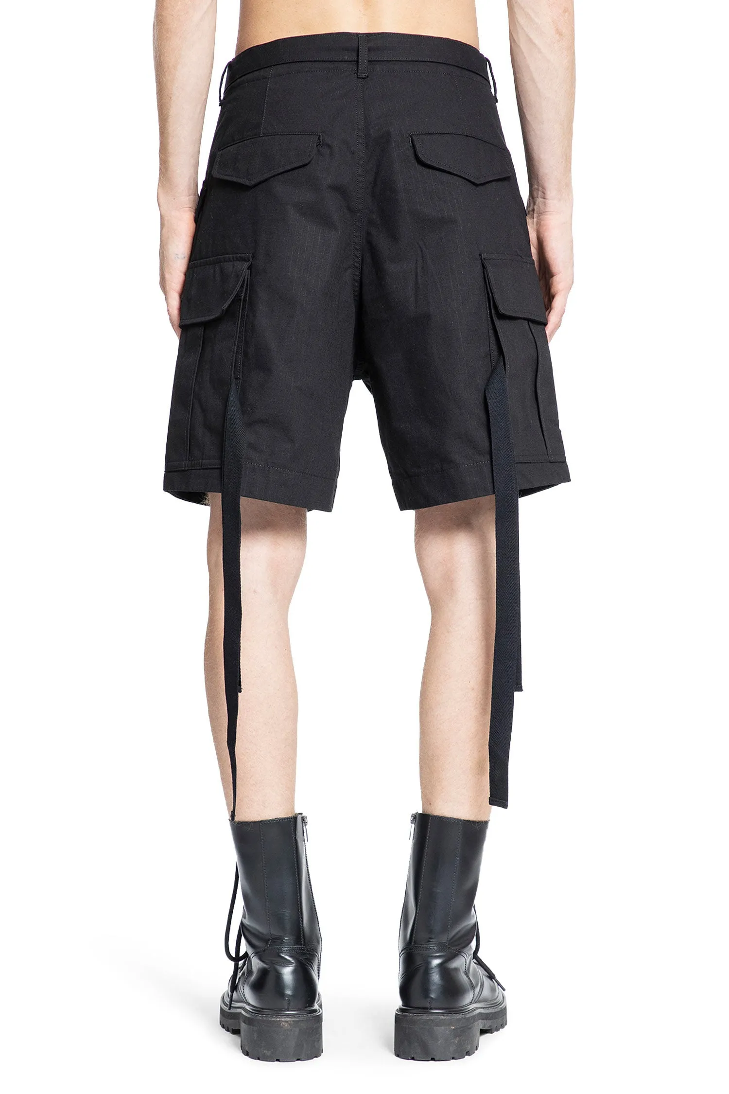 SACAI MAN BLACK SHORTS & SKIRTS