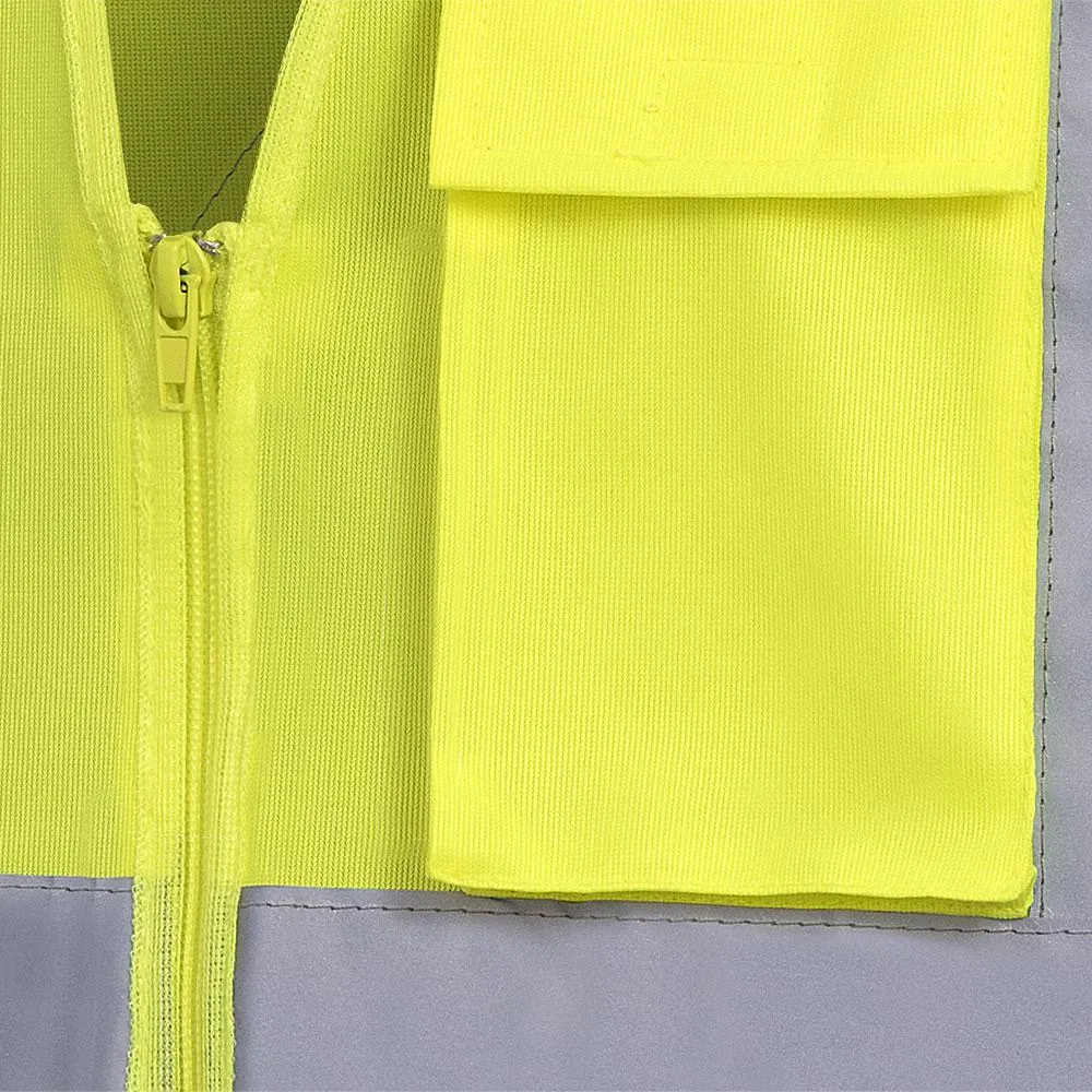 Safety Vest - Pioneer Hi-Viz Tricot Poly Vest with 2 Tape, 6922